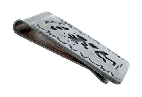Genuine Sterling Silver Native American Kokopelli Money Clip SN20359